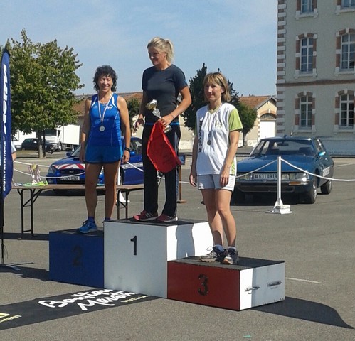 Cathy Casagrande sur le podium des vétéranes