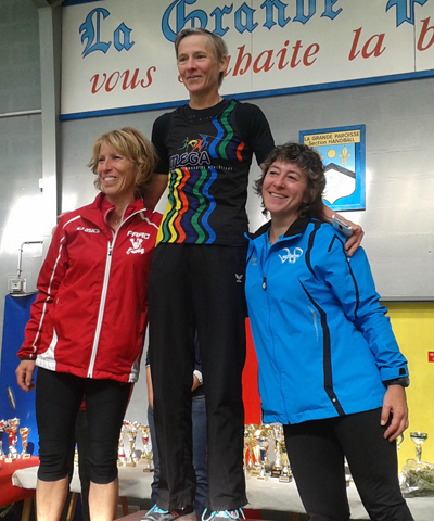 Podium Cathy Casagrande Foulee Paroissienne